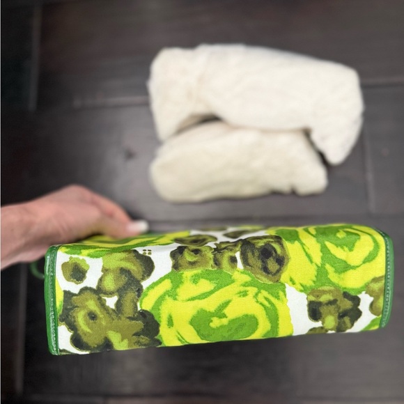 Kate Spade Green Floral Clutch/Zipper Bag - Picture 5 of 5